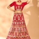 Red Embroidered Bridal Lehenga