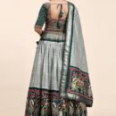 Phenav Embellished Mirror Work Silk Ready To Wear Lehenga  Blouse With Dupatta
