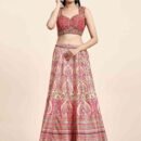 Phenav Embroidered Khari Print Ready to Wear Lehenga  Blouse With Dupatta