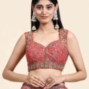 Phenav Embroidered Khari Print Ready to Wear Lehenga  Blouse With Dupatta