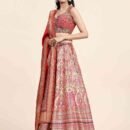 Phenav Embroidered Khari Print Ready to Wear Lehenga  Blouse With Dupatta