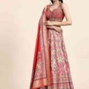 Phenav Embroidered Khari Print Ready to Wear Lehenga  Blouse With Dupatta