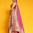 Phenav Embroidered Mirror Work Ready to Wear Lehenga  Blouse With Dupatta