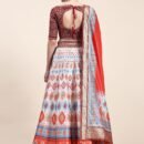 Phenav Embroidered Thread Work Ready to Wear Lehenga  Blouse With Dupatta