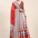 Phenav Embroidered Thread Work Ready to Wear Lehenga  Blouse With Dupatta