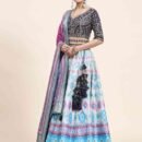 Phenav Embroidered Thread Work Ready to Wear Lehenga  Blouse With Dupatta