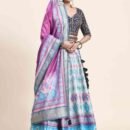 Phenav Embroidered Thread Work Ready to Wear Lehenga  Blouse With Dupatta