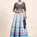 Phenav Embroidered Thread Work Ready to Wear Lehenga  Blouse With Dupatta