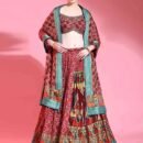 Phenav Embroidered Kalamkari Ready to Wear Lehenga  Blouse With Dupatta