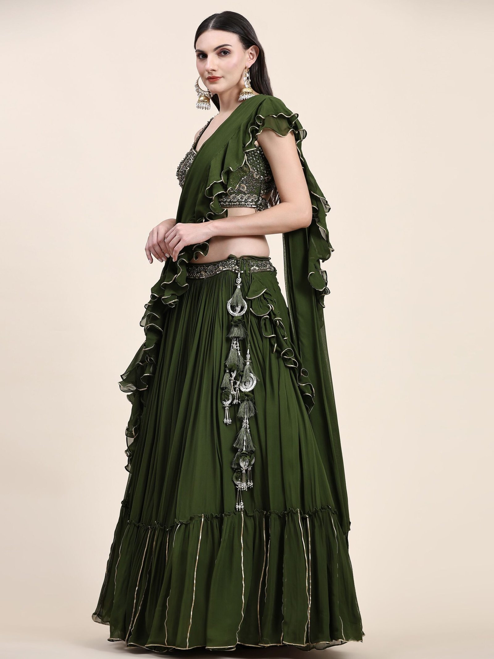 beads-lehenga