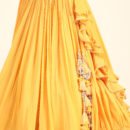 Phenav Yellow  Silver-Toned Embellished Ready to Wear Lehenga  Blouse With Dupatta