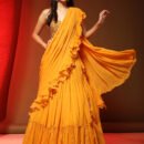 Phenav Yellow  Silver-Toned Embellished Ready to Wear Lehenga  Blouse With Dupatta