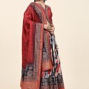 Phenav Printed Mirror Work Ready To Wear Lehenga  Blouse With Dupatta