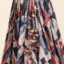 Phenav Printed Mirror Work Ready To Wear Lehenga  Blouse With Dupatta