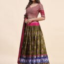 Phenav Printed Embellished Ready To Wear Lehenga  Blouse With Dupatta