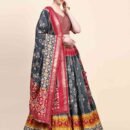 Phenav Embroidered Sequinned Silk Ready to Wear Lehenga Choli With Dupatta