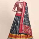 Phenav Embroidered Sequinned Silk Ready to Wear Lehenga Choli With Dupatta