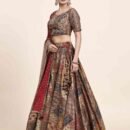 Phenav Printed Silk Ready to Wear Lehenga Choli With Dupatta