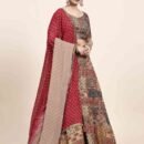 Phenav Printed Silk Ready to Wear Lehenga Choli With Dupatta