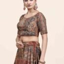Phenav Printed Silk Ready to Wear Lehenga Choli With Dupatta