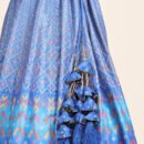 Floral Kalamkari Desighn With Nice Embroiderd Blouse.
