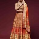 Phenav Embroidered Batik Ready to Wear Lehenga  Blouse With Dupatta