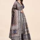 Phenav Printed Mirror Work Ready To Wear Lehenga  Blouse With Dupatta