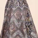 Phenav Printed Mirror Work Ready To Wear Lehenga  Blouse With Dupatta