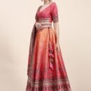 Phenav Embroidered Mirror Work Ready to Wear Lehenga  Blouse With Dupatta