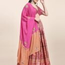 Phenav Embellished Mirror Work Ready to Wear Lehenga  Blouse With Dupatta