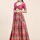 Phenav Embellished Mirror Work Ready to Wear Lehenga  Blouse With Dupatta