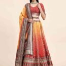 Phenav Embroidered Khari Print Ready to Wear Lehenga  Blouse With Dupatta