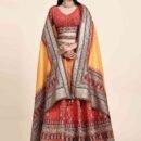 Phenav Embroidered Khari Print Ready to Wear Lehenga  Blouse With Dupatta