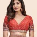 Phenav Embellished Mirror Work Silk Ready To Wear Lehenga  Blouse With Dupatta