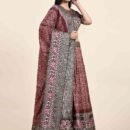 Phenav Printed Khari Print Ready to Wear Lehenga  Blouse With Dupatta