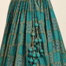 Phenav Printed Embellished Mirror Work Ready To Wear Lehenga  Blouse With Dupatta