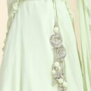 Phenav Green  Gold-Toned Embroidered Thread Work Ready to Wear Lehenga  Blouse With Dupatta