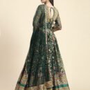Phenav Green Floral Gown
