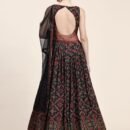 Phenav Embroidered,Dark-Red_Black,Gown