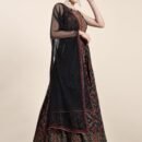 Phenav Embroidered,Dark-Red_Black,Gown