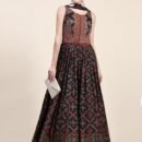 Phenav Embroidered,Dark-Red_Black,Gown