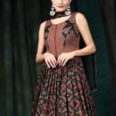 Phenav Embroidered,Dark-Red_Black,Gown