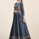 Phenav Embroidered,Blue_Grey,Gown
