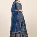 Phenav Embroidered,Blue_Grey,Gown