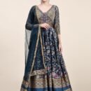 dark-blue-printed-gown