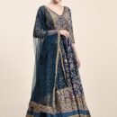 Phenav Embroidered,Dark-Blue_Grey,Gown
