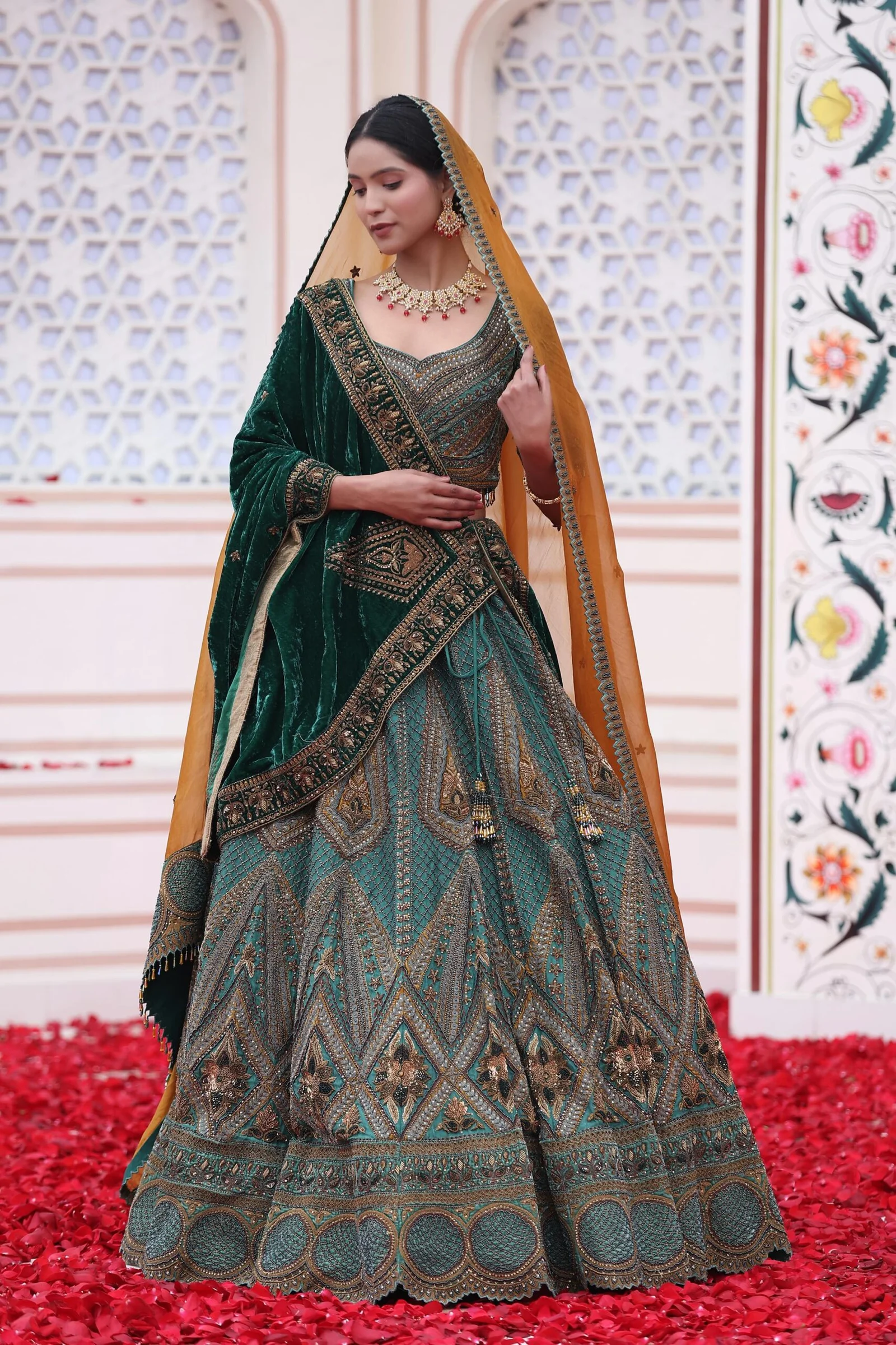 green-lehenga-choli