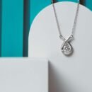 Estella Baguette Cut Silver Pendant