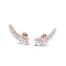 Dainty Rose Gold Ear Climbers