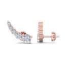 Dainty Rose Gold Ear Climbers